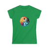 Hippie Shirt | Watercolor Yin Yang Symbol V4 | Women's Soft style Tee T-Shirt