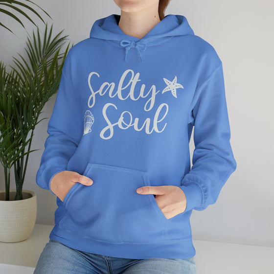 Boating Sweatshirt | Salty Soul Beach Ocean Life Boating | Unisex Hooded Hoodie Sweatshirt