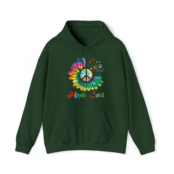Hippie Sweatshirt | Soul Rainbow Color Wheel Splash | Unisex Hooded Hoodie Sweatshirt