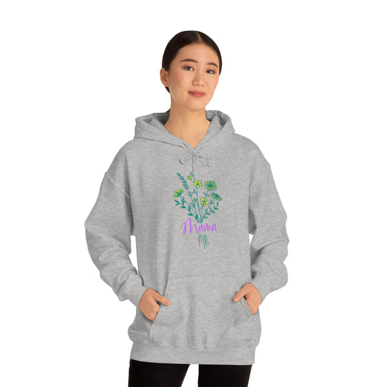 Chill Stitch – Wildflower Bouquet Mama - Unisex Hooded Hoodie Sweatshirt – Embrace Your Vibe