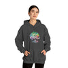 Lake Sweatshirt | Tree of Life Watercolor V4 Color Burst | Unisex Hooded Hoodie Sweatshirt