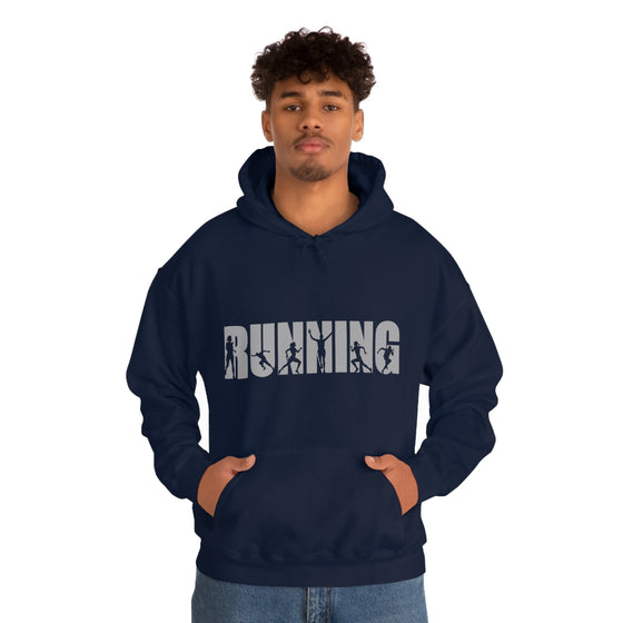 Chill Stitch – Running Sport - Unisex Hooded Hoodie Sweatshirt – Embrace Your Vibe