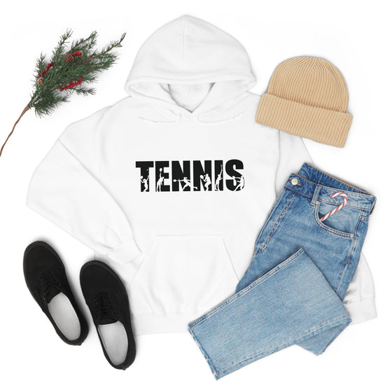 Chill Stitch – Tennis Sport - Unisex Hooded Hoodie Sweatshirt – Embrace Your Vibe