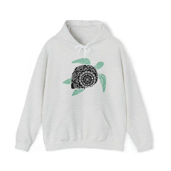 Mandala Sea Turtle Sweatshirt | Unisex Hooded Hoodie Sweatshirt