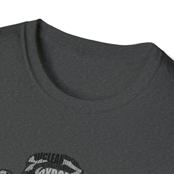 Terminator Movie | Unisex Soft Style Tee T-Shirt  | Calligram Word Design