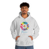 Chill Stitch – Sunflower Rainbow Peace - Unisex Hooded Hoodie Sweatshirt – Embrace Your Vibe