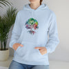 Lake Sweatshirt | Tree of Life Watercolor V4 Color Burst | Unisex Hooded Hoodie Sweatshirt