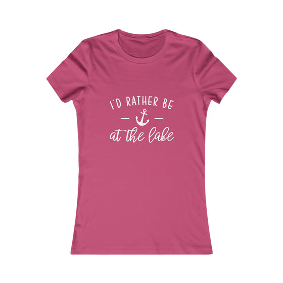 Beach Lake Life Rather Be At The Lake | Women’s Bella Canvas Soft Style Tee T-Shirt | Embrace Your Vibe