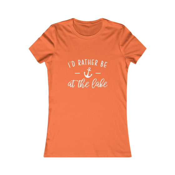 Beach Lake Life Rather Be At The Lake | Women’s Bella Canvas Soft Style Tee T-Shirt | Embrace Your Vibe