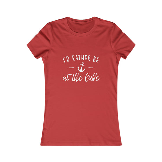 Beach Lake Life Rather Be At The Lake | Women’s Bella Canvas Soft Style Tee T-Shirt | Embrace Your Vibe