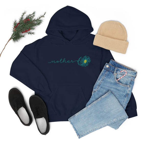 Chill Stitch – Mother Flower Stem - Unisex Hooded Hoodie Sweatshirt – Embrace Your Vibe