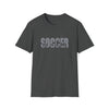 Soccer Shirt | Soccer Athlete Silhouettes | Unisex Soft Style T-Shirt Tee