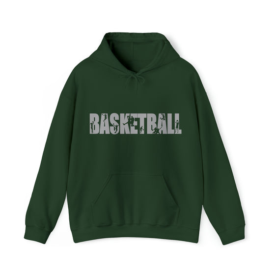 Basketball B-Ball Silhouette Sport | Unisex Hooded Hoodie Sweatshirt | Embrace Your Vibe