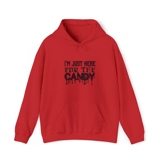 Halloween Sweatshirt | Just Here For The Candy | Unisex Hooded Hoodie Sweatshirt