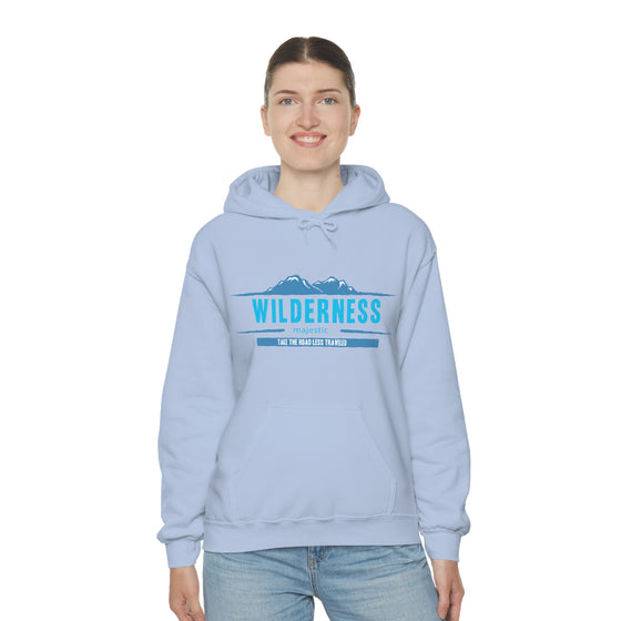 Chill Stitch – Wilderness Road Less Traveled - Unisex Hooded Hoodie Sweatshirt – Embrace Your Vibe