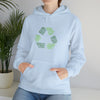 Bike Sweatshirt | Recycling Bikes | Abstract Unisex Hooded Hoodie Sweatshirt