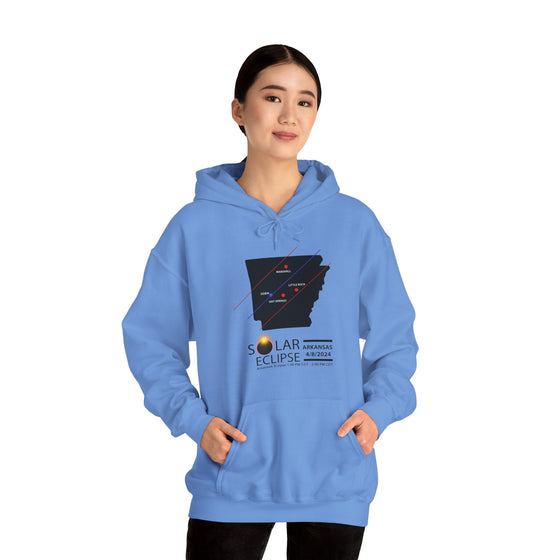 ARKANSAS Total Solar Eclipses April 8  2024  Total Eclipse | Unisex Hooded Hoodie Sweatshirt | Embrace Your Vibe |  Astronomy