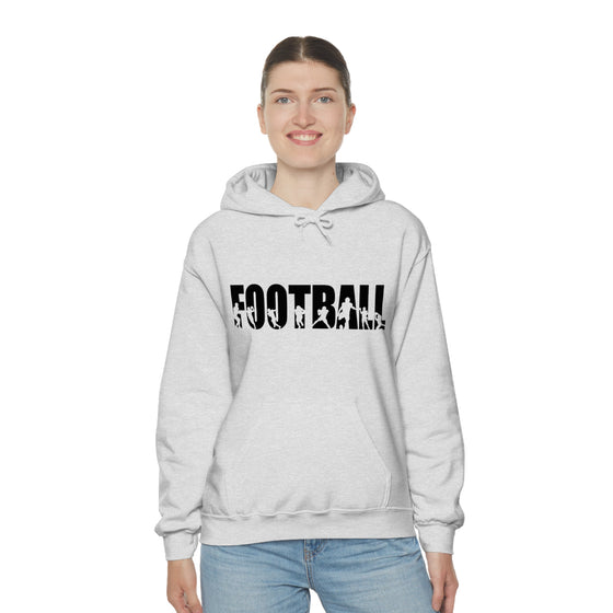 Chill Stitch – Football Sport - Unisex Hooded Hoodie Sweatshirt – Embrace Your Vibe