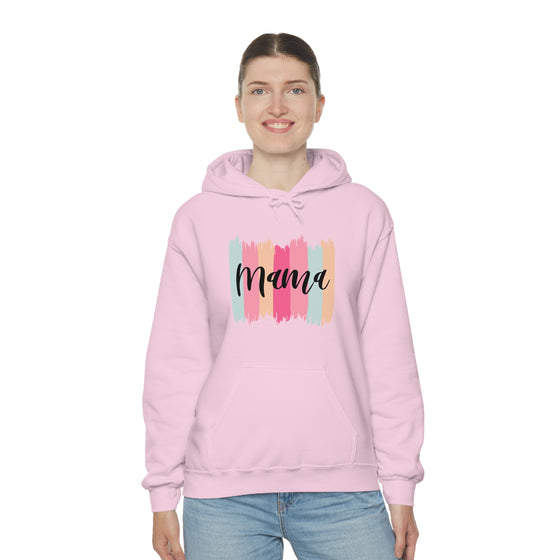 Chill Stitch – Paint Strokes Mama - Unisex Hooded Hoodie Sweatshirt – Embrace Your Vibe