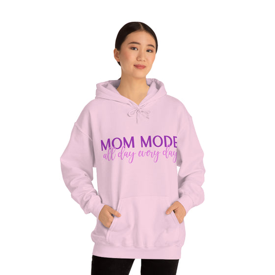 Chill Stitch – Mom Mode All Day - Unisex Hooded Hoodie Sweatshirt – Embrace Your Vibe