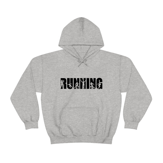 Chill Stitch – Running Sport - Unisex Hooded Hoodie Sweatshirt – Embrace Your Vibe