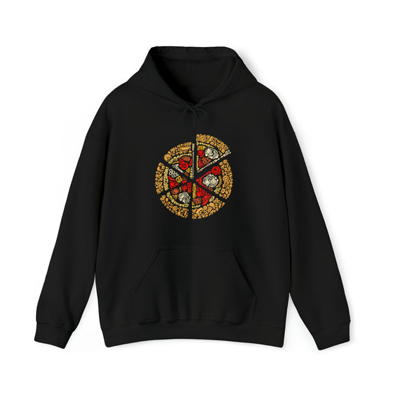 Pizza Slices Foodie Sweatshirt | Abstract Unisex Hooded Hoodie Sweatshirt