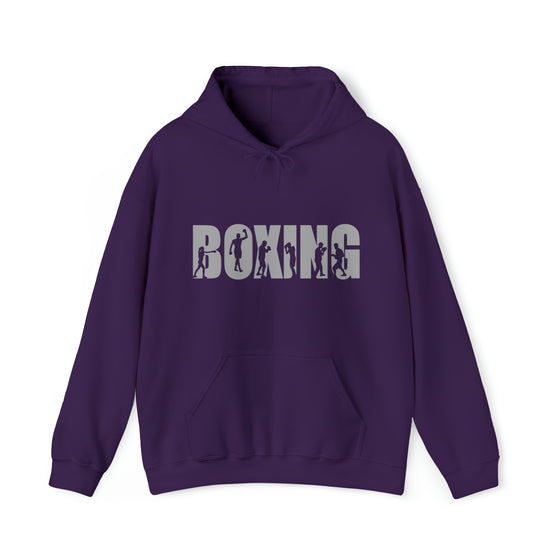 Boxing Silhouette Sport | Unisex Hooded Hoodie Sweatshirt | Embrace Your Vibe