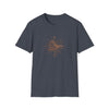Abstract Mystical Bird Shapes V36  |  Unisex Soft Style Tee T-Shirt |  Embrace Your Vibe
