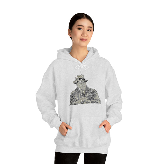 Al Capone | Unisex Hooded Hoodie Sweatshirt | Embrace Your Vibe | Calligram Word Design