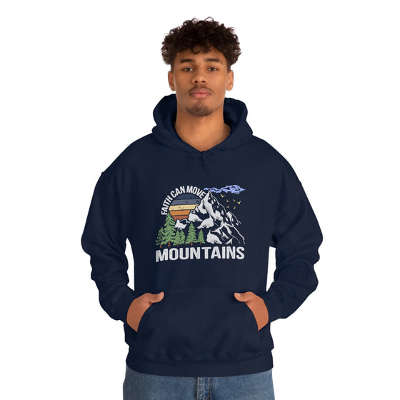 Faith Move Mountains Sweatshirt | Unisex Hooded Hoodie Sweatshirt