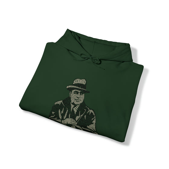 Al Capone | Unisex Hooded Hoodie Sweatshirt | Embrace Your Vibe | Calligram Word Design