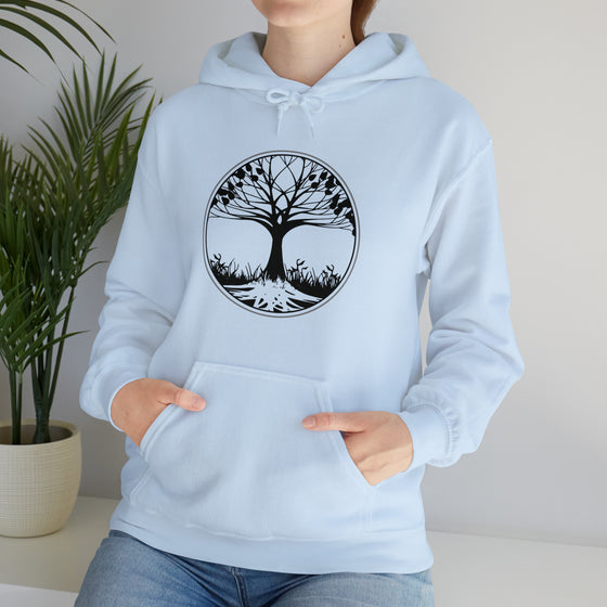 Yoga Sweatshirt | Tree of Life Strong Roots | Unisex Hooded Hoodie Sweatshirt