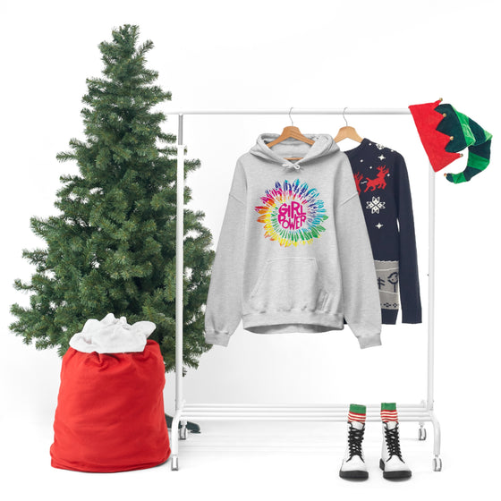 Chill Stitch – Girl Power Tie-Dye - Unisex Hooded Hoodie Sweatshirt – Embrace Your Vibe