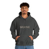 BREATH Relaxation Self Care Meditation Yoga | Unisex Hooded Hoodie Sweatshirt | Embrace Your Vibe