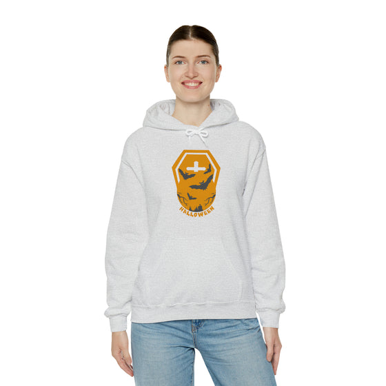 Halloween Sweatshirt | Moon Bats | Unisex Hooded Hoodie Sweatshirt