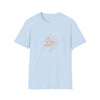 Abstract Mystical Bird Shapes V36  |  Unisex Soft Style Tee T-Shirt |  Embrace Your Vibe