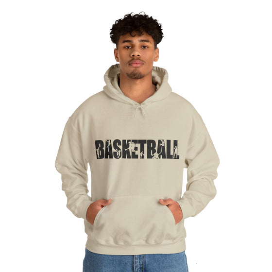 Basketball B-Ball Silhouette Sport | Unisex Hooded Hoodie Sweatshirt | Embrace Your Vibe