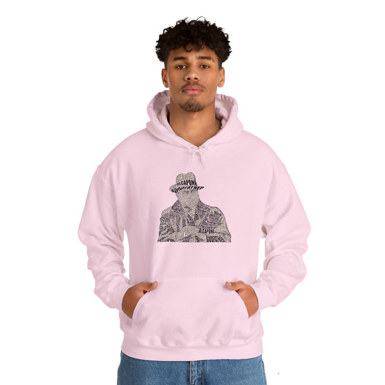 Al Capone | Unisex Hooded Hoodie Sweatshirt | Embrace Your Vibe | Calligram Word Design
