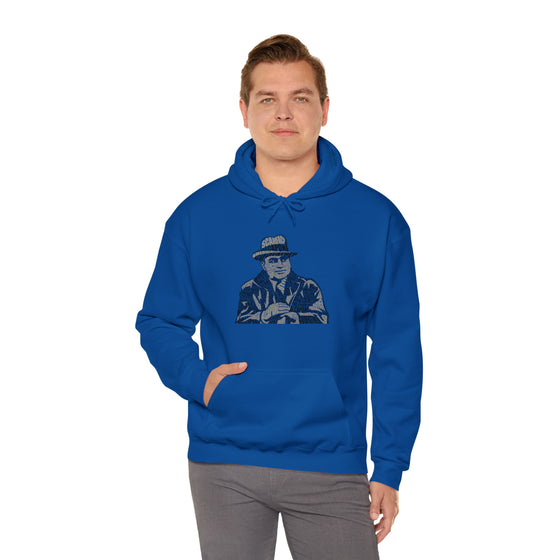 Al Capone | Unisex Hooded Hoodie Sweatshirt | Embrace Your Vibe | Calligram Word Design