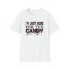 Halloween Shirt | Just Here For The Candy | Unisex Soft Style Tee T-Shirt