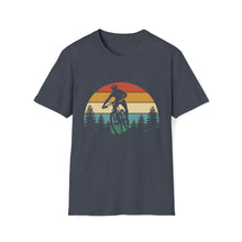  Bike Shirt | MTB Mountain Bike Biking Sunset Sunrise | Unisex Soft Style Tee T-Shirt