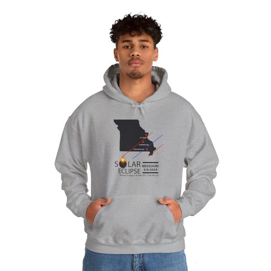 MISSOURI Total Solar Eclipses April 8  2024  Total Eclipse |  Unisex Hooded Hoodie Sweatshirt  |  Embrace Your Vibe | Astronomy