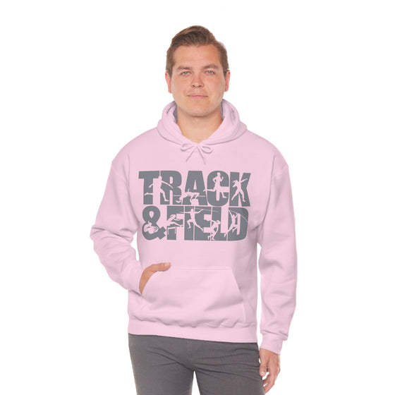 Chill Stitch – Track & Field Sport - Unisex Hooded Hoodie Sweatshirt – Embrace Your Vibe