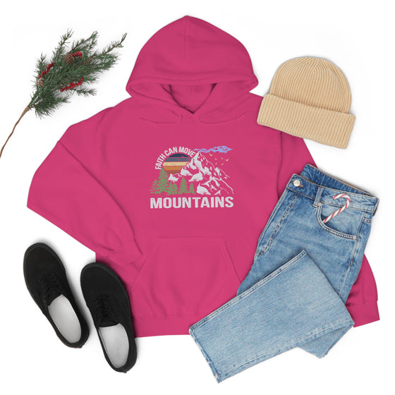 Faith Move Mountains Sweatshirt | Unisex Hooded Hoodie Sweatshirt