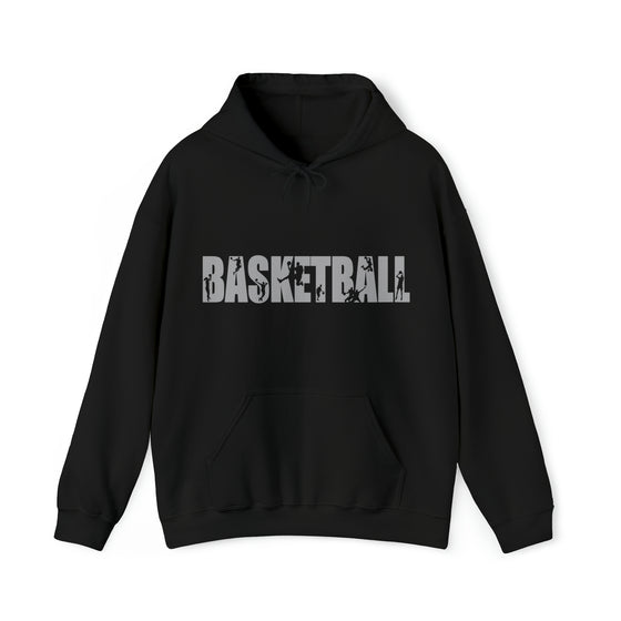 Basketball B-Ball Silhouette Sport | Unisex Hooded Hoodie Sweatshirt | Embrace Your Vibe