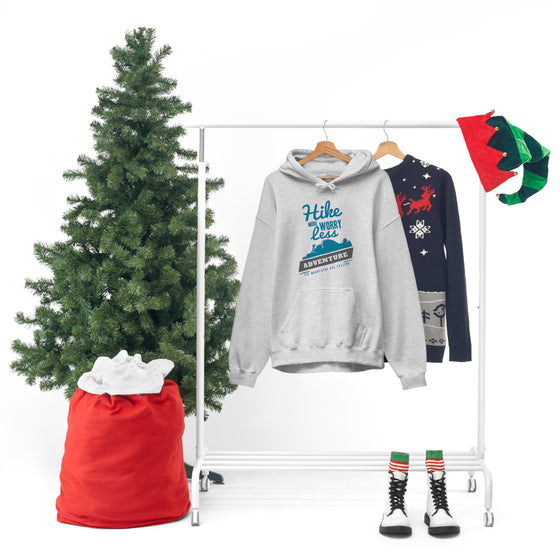 Chill Stitch – Hike More Worry Less - Unisex Hooded Hoodie Sweatshirt – Embrace Your Vibe