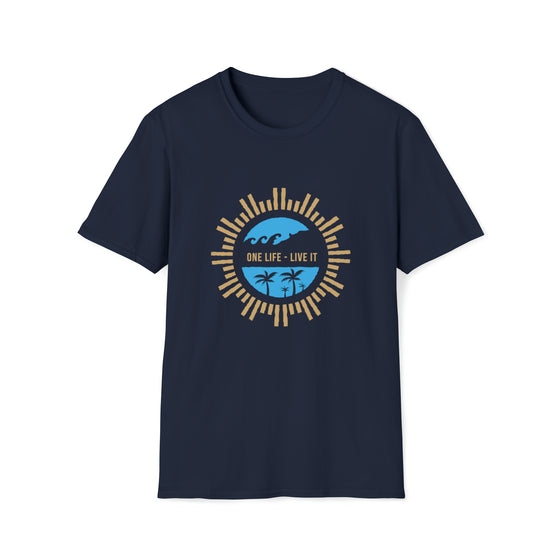 Camping Shirt | Outdoor Camping Life | Unisex Soft style Tee T-Shirt | One Life Live It Beach