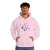 Chill Stitch – Peace Sign Color Splat - Unisex Hooded Hoodie Sweatshirt – Embrace Your Vibe