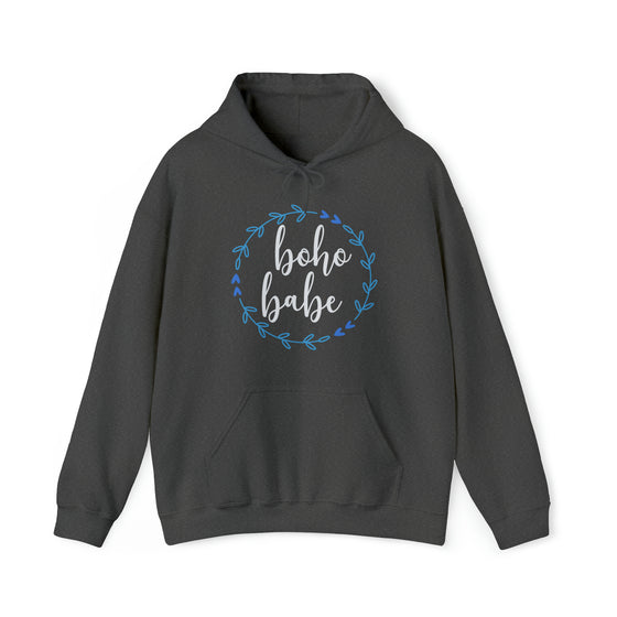 Boho Babe Bohemian Wreath | Unisex Hooded Hoodie Sweatshirt