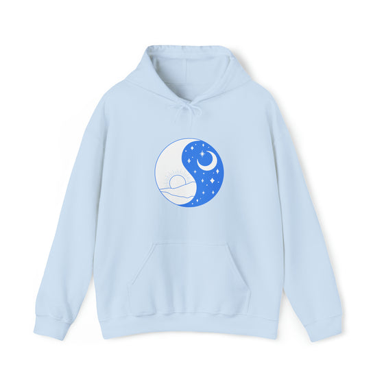 Yoga Shirt | Ying Yang Sun Moon | Unisex Hooded Hoodie Sweatshirt